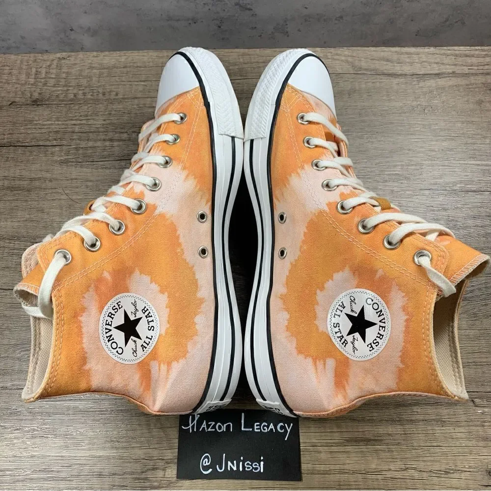 ‎Converse Chuck Taylor All Star~Women’s~Tie Dye Orange~Canvas Sneakers~Size 11.5